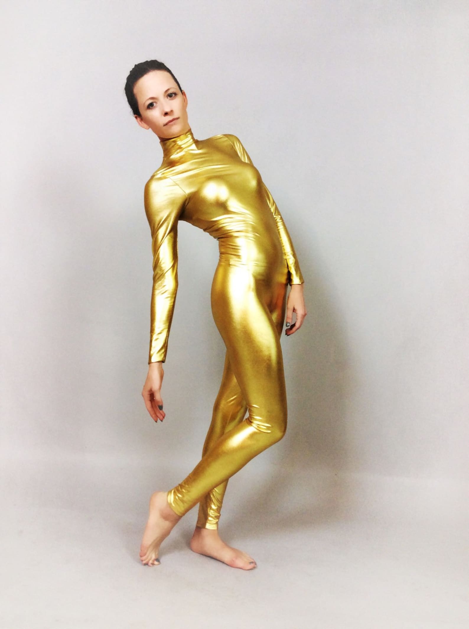 Gold/bodysuit Costume // Woman Outfit // Circus// Dance // Etsy