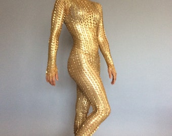 Futuristic Robot Bodysuit Costume for Adults: Cosplay, Dance, Exotic Wear, Sci-Fi Catwoman Inspired