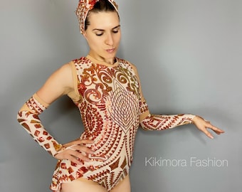 Sequin Aerialist Bodysuit: Unisex Pole Dance Costume for Showgirls, Exotic Performers & Circus Acts