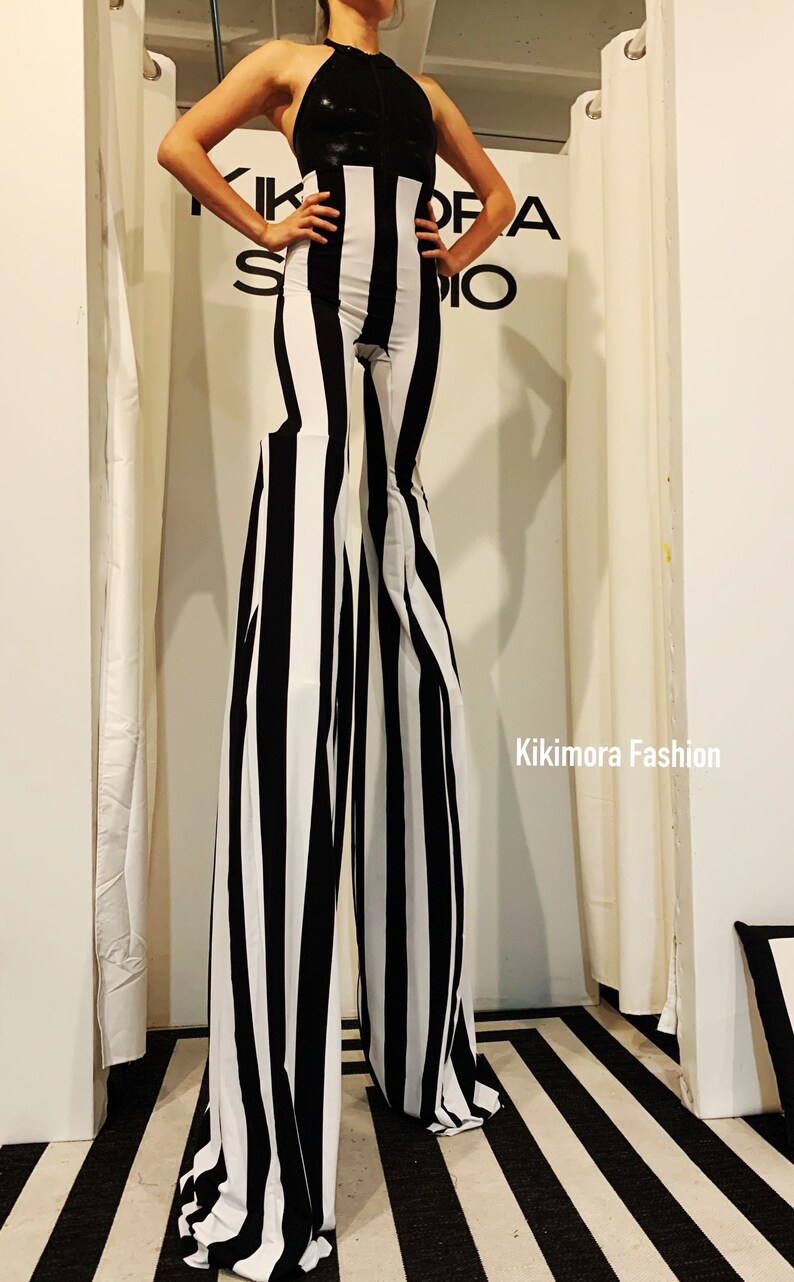 Stilts Costume Stripe Legs. Stilt Walkers Circus Performers Etsy