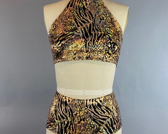Fire Dancer Aerial Costume: Burning Man Festival Outfit, Exotic Performance Suit for Acrobats & Performers