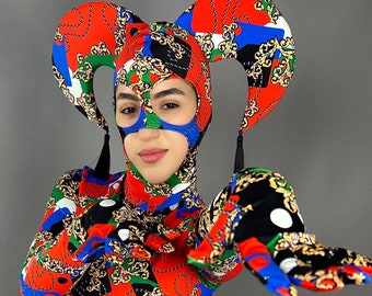 Joker Jester Mask for Festival Party Rave Costume Dancing