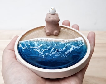 Teellesea X Lyrese: Seascape ring bearer tricket tray