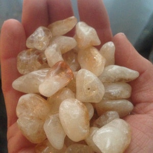 POLISHED CITRINE CRYSTAL tumbled specimens wands Crystals crystal from Brazil gemstones jewelry making chakra cleansing