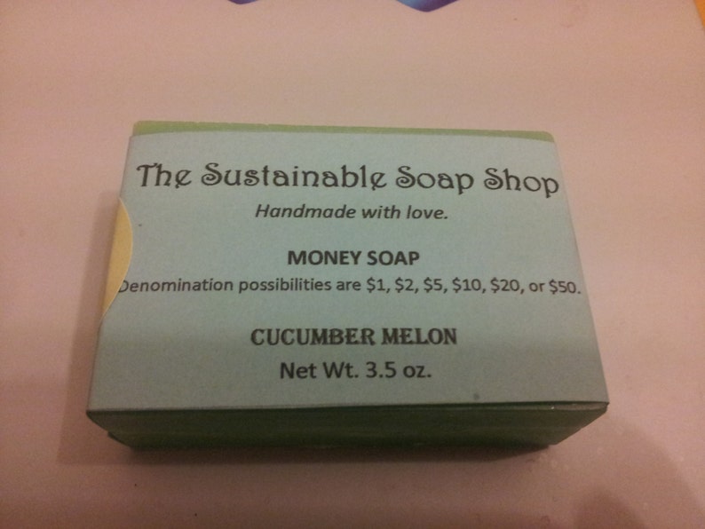 MONEY SOAP Cash in a Bar Soap up in Cents Gluten Free Etsy