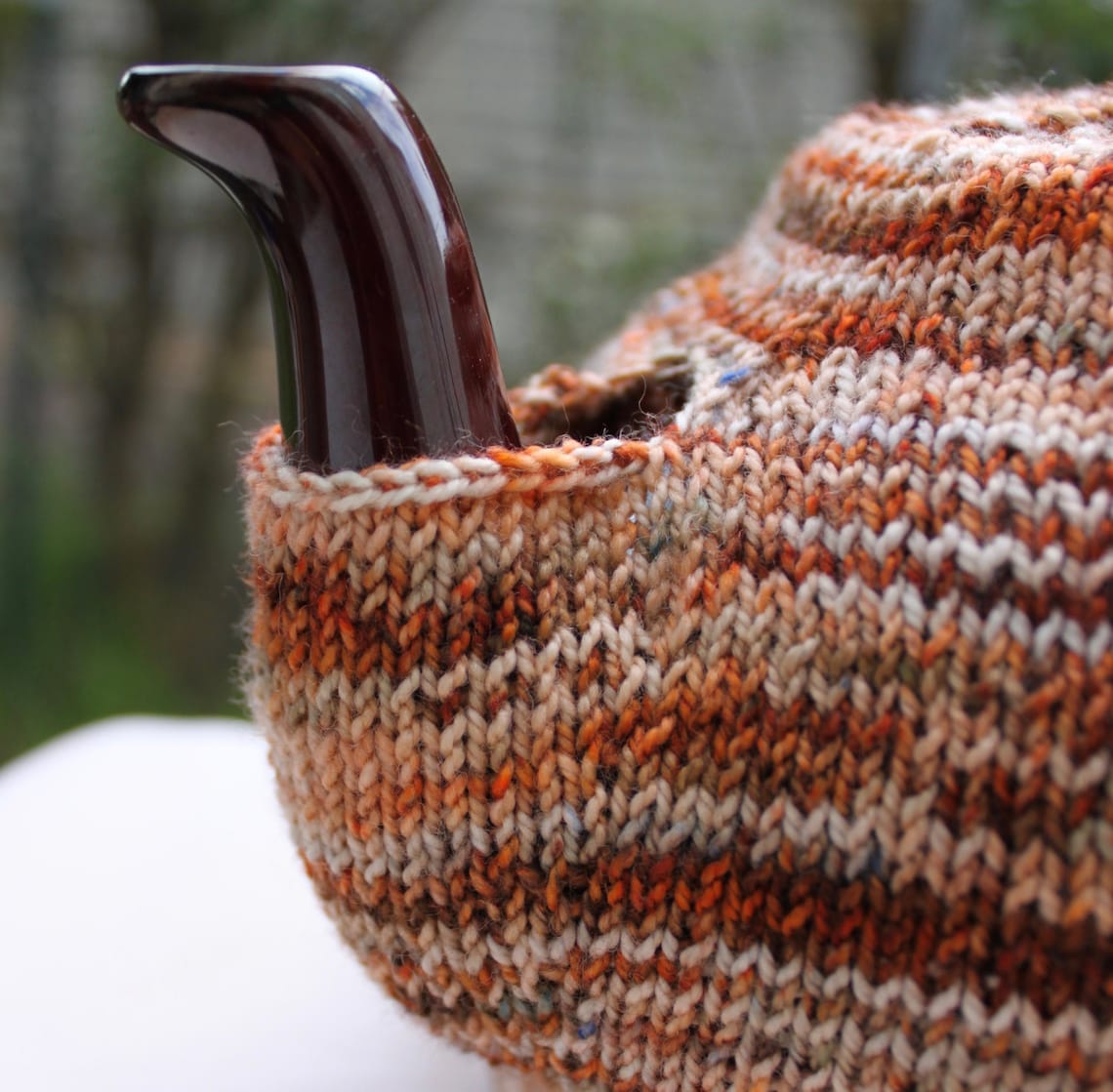 Simple Knitted Tea Cozy A Knitting Pattern Etsy