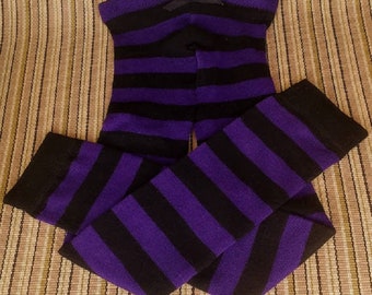 Black and Purple Leggings, Toddler Halloween Tights, Purple and Black Leggings, Girls Striped Leggings, Striped Halloween Tights