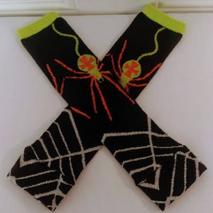 Spider Leg Warmers, Girls Leg Warmers, Holiday Leg Warmers, Leg Warmers for Babies, Kids Leg Warmers, Black Leg Warmers, Neon Leg Warmers