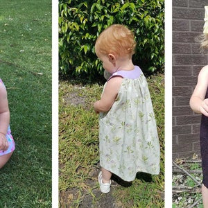 Black Raspberry Bubble Romper and Dress PDF Sewing Pattern Infant and Toddler Romper Infant and Toddler Dress Sewing Pattern image 4