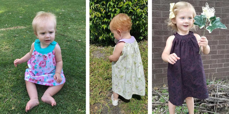 Black Raspberry Bubble Romper and Dress PDF Sewing Pattern Infant and Toddler Romper Infant and Toddler Dress Sewing Pattern image 4