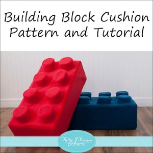Building Block Kissen PDF Schnittmuster und Anleitung