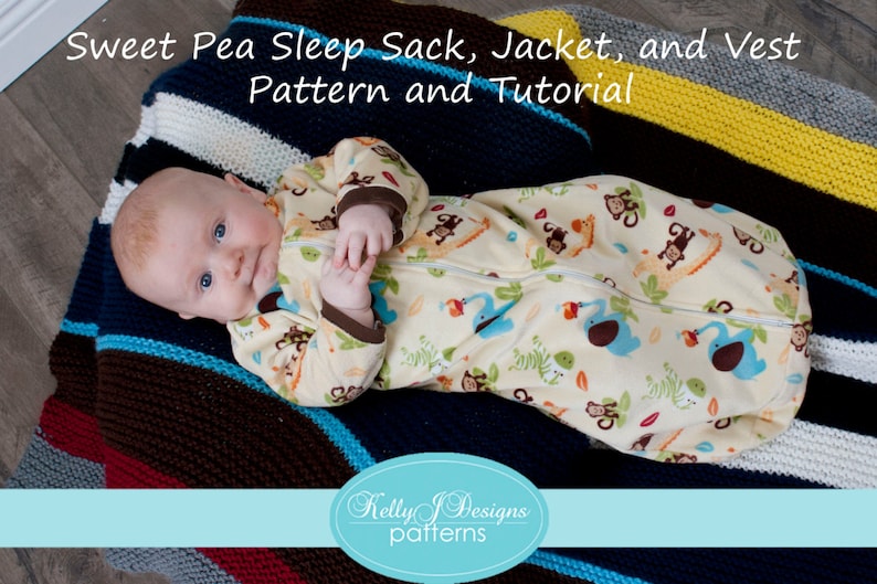 Sweet Pea Sleep Sack Jacket and Vest Pattern Sizes 024 M Etsy