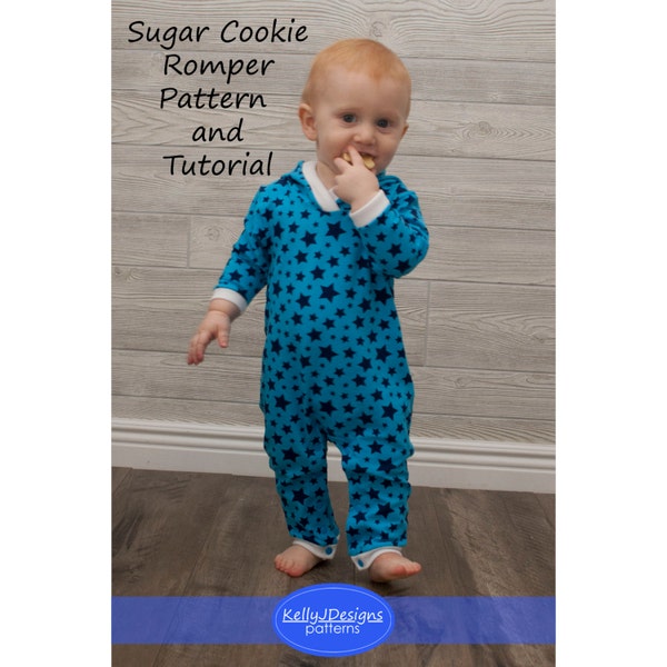 Sugar Cookie Romper PDF Sewing Pattern and Tutorial--Baby and Toddler Romper Pattern
