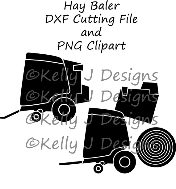 Hay Baler Dxf Cutting File And Png Clipart File Etsy Hay Baler Dxf Cutting File And Png Clipart File Etsy