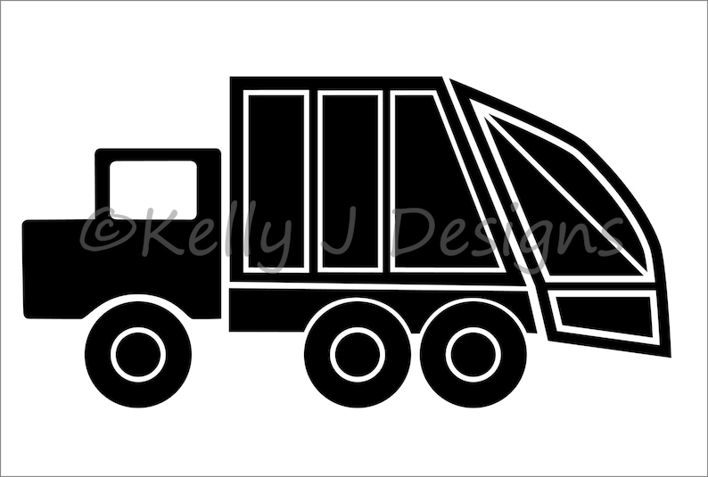 Garbage Truck Cut File Garbage Truck DXF Recycle Truck DXF | Etsy