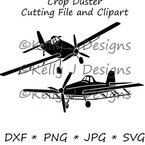 Crop Duster Cut File, Field Sprayer DXF and SVG, Crop Sprayer Agricultural Plane