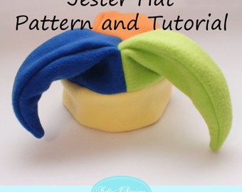 Jester Hat Pattern and Tutorial Infant through Adult Sizes