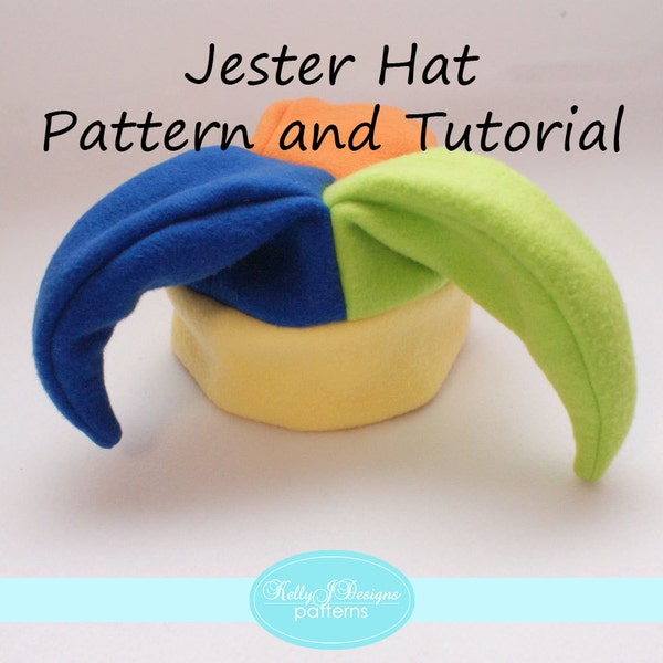 Jester Hat Pattern and Tutorial Infant through Adult Sizes