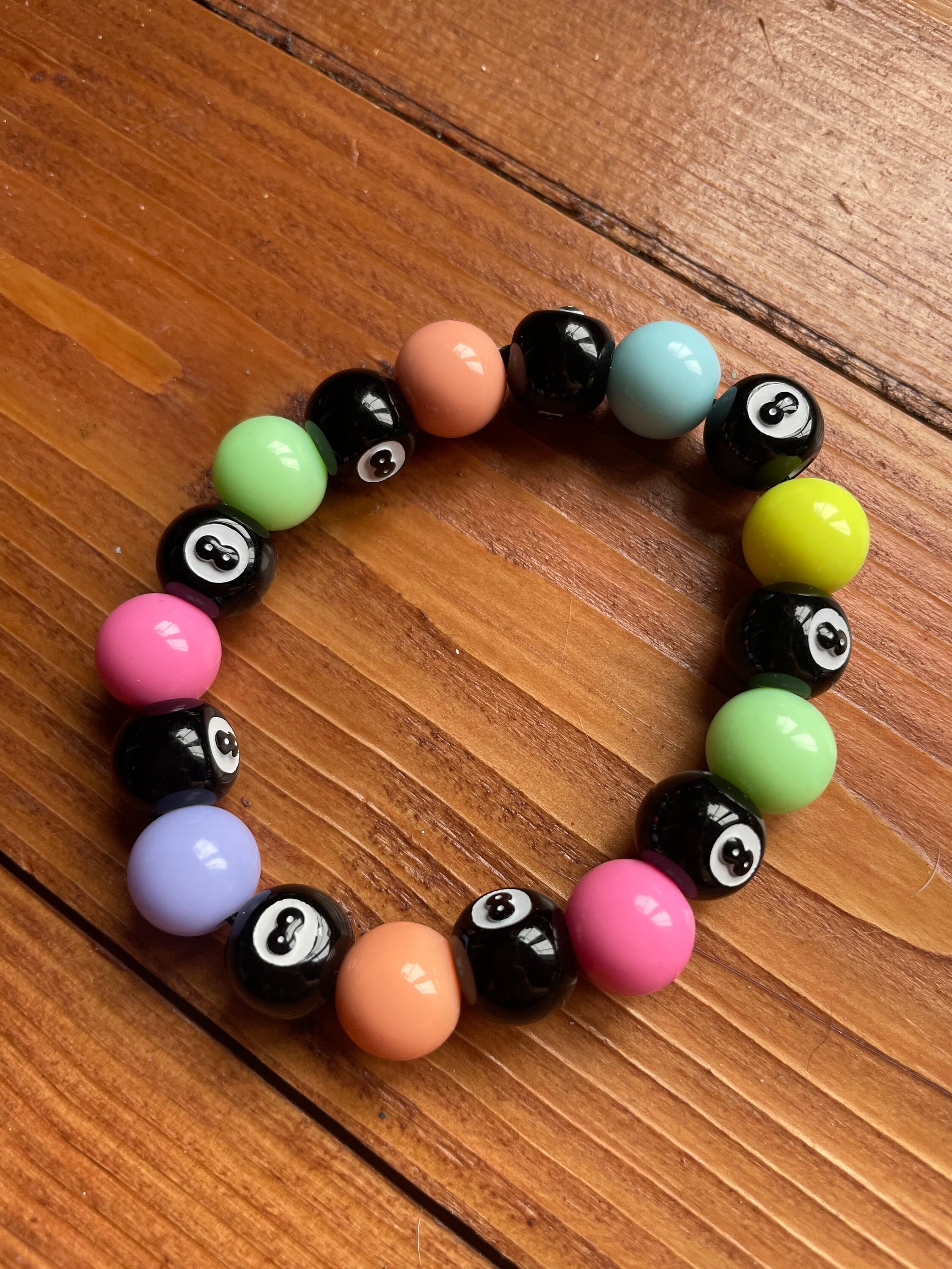 8 x RAW Customer Returns Beads for bracelets, adults, children, 8 mm g –  Jobalots Europe