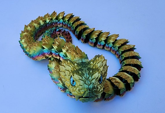 3D Printed Titanium Alloy Mechanical Snake Ornaments - China 3D Printing,  Snake