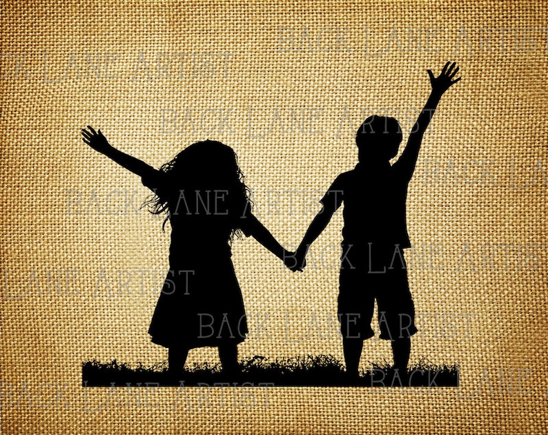 Child Best Friends Kids Valentine Girl Boy Friend Silhouette Clipart Illustration Instant Download Png Jpg Digi Line Art Image Drawing Lg41 Clip Art Art Collectibles Vadel Com