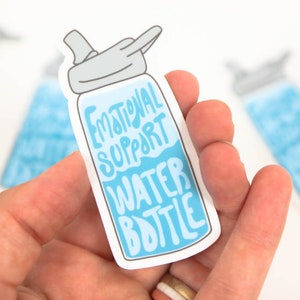 Emotional Support Wasserflasche Vinyl Sticker