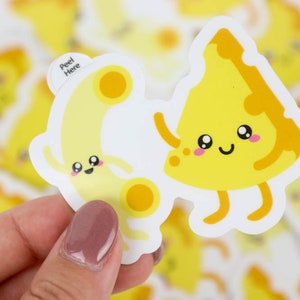 Macaroni and Cheese Vinyl Sticker, You&#39;re the Cheese to My Macaroni Laptop Water Bottle Sticker