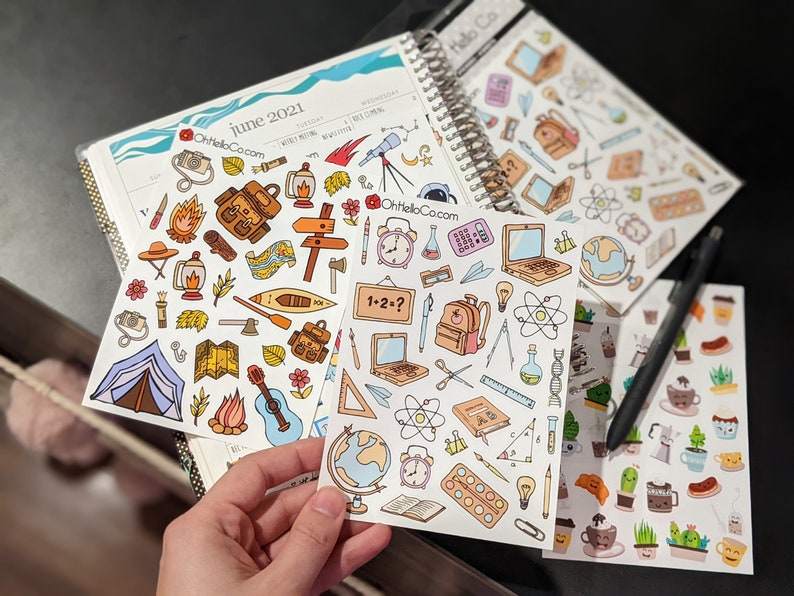 Explorative Sticker Decorative Explore and Learn Sticker Variety Set Back to - Etsy