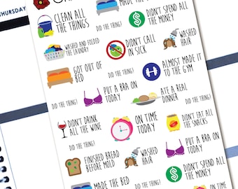 Little Adulting Successes - Planner Stickers for Erin Condren Life Planners - D3