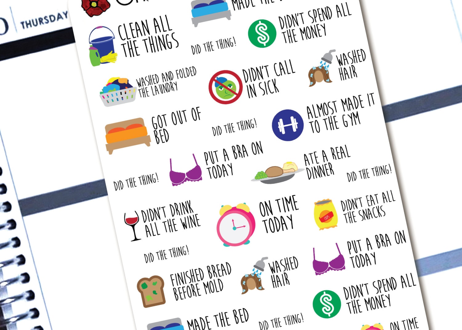 Little Adulting Successes - Planner Stickers for Erin Condren Life ...