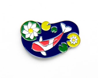 Koi Fish Enamel Pin - Lapel Pins