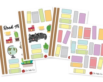Build Your Own Bookshelf Sticker Set - Bullet Journal, Planners, Erin Condren