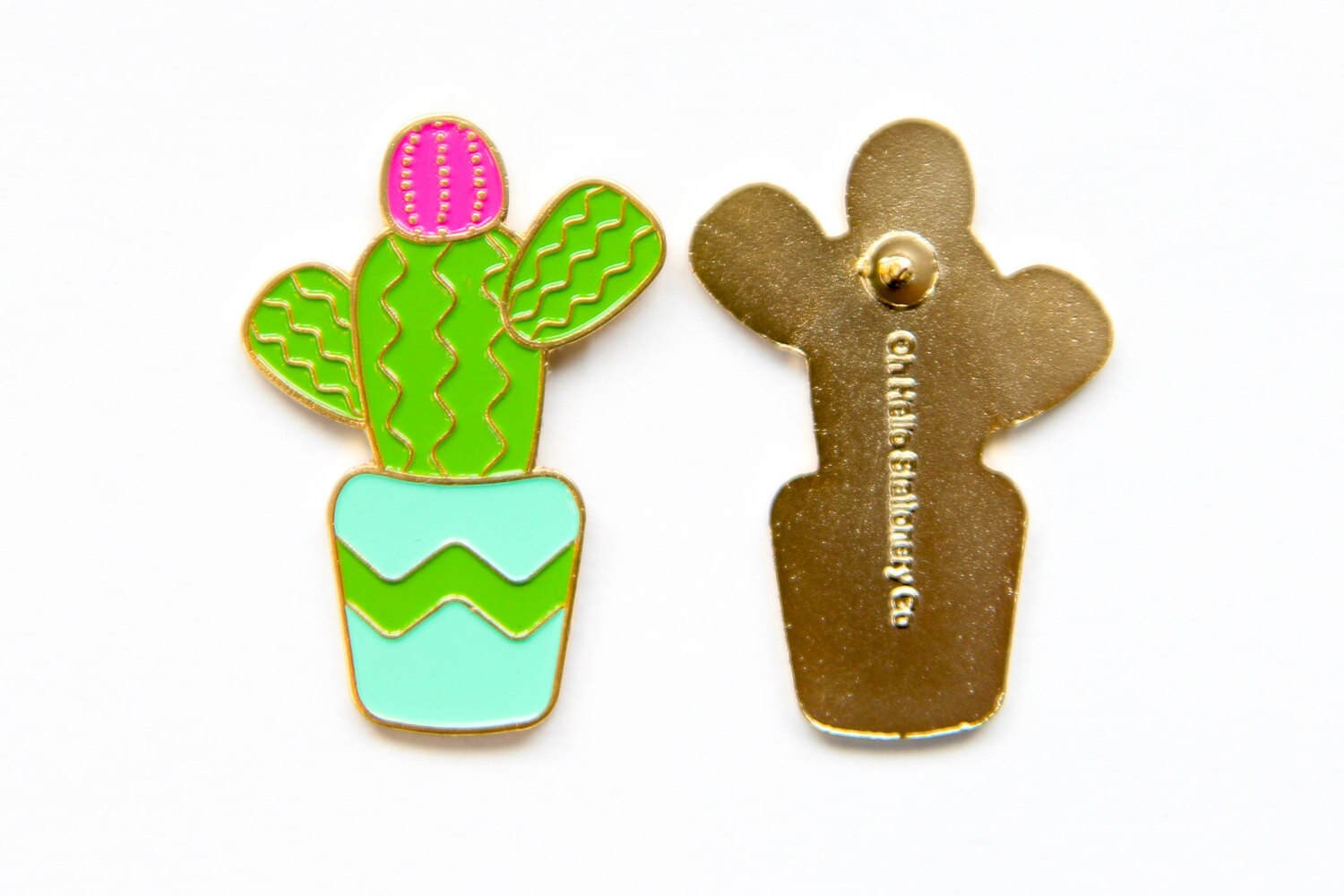 Cactus Enamel Pin - Lapel Pins for Erin Condren Life Planner Lovers - Etsy