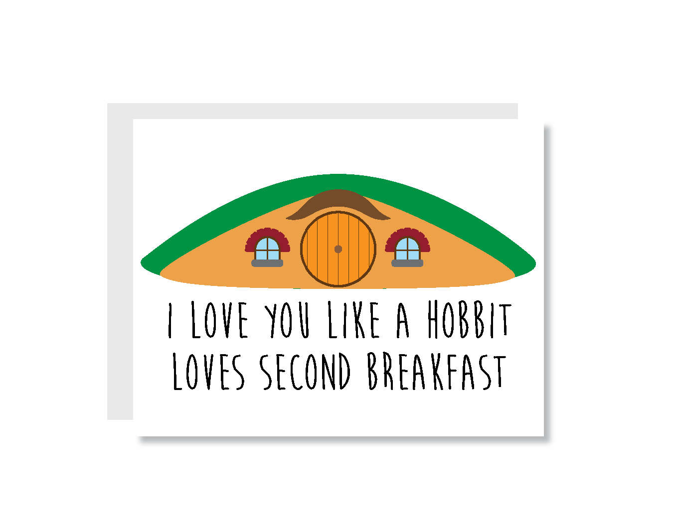 FEELMEM I Love You Like A Loves Second Breakfast Keychain - Lord Of The Rings Inspired Gift