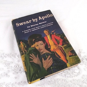 Przysięgam na Apollo – książka w twardej oprawie z obwolutą, Shirley Barker, Nowy Jork, Random House, książka zabytkowa, pierwsze wydanie z 1958 r.