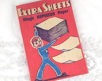 Pudełko z dodatkowymi arkuszami do zestawu papieru do kopiowania Kopeefun Magic z 1941 r., artykuły artystyczne, kolekcjonerzy zabawek