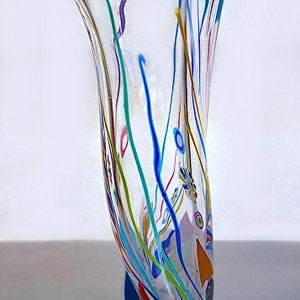 Handblown Glass Vase, Tidal Pool