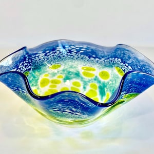 Handblown Glass Decorative Bowl