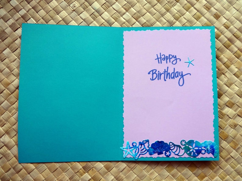hope your day is fabulous Mermaid birthday ocean-themed card