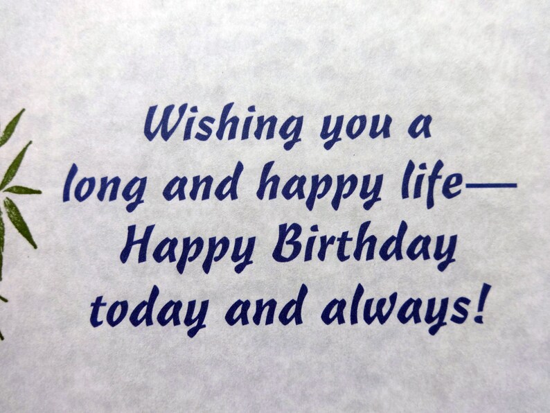 Oriental birthday card with koi and kotobuki longevity symbol