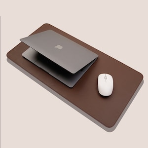 Sottomano per mouse grande in pelle, sottomano da scrivania, regali personalizzati, ZS15