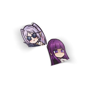 Sousou no Frieren & Fern Chibi Die-Cut Vinyl Decal Sticker