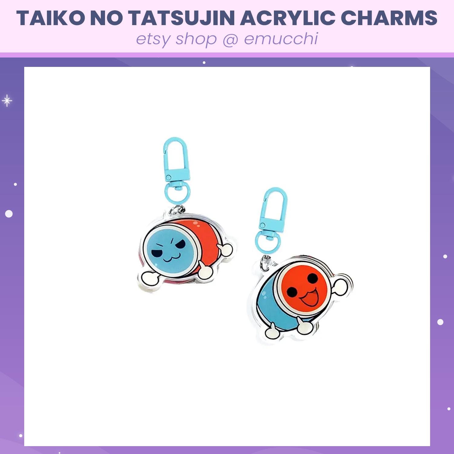Taiko No Tatsujin Don-chan Acrylic Keychain Charm - Etsy