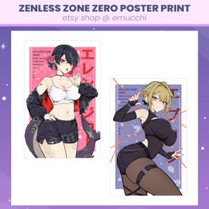 Zenless Zone Zero ZZZ Ellen Joe Evelyn Streetwear Fan Poster Print