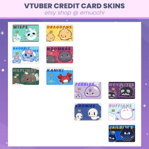 Hololive & Indie Vtubers Mint Doki Bao Numi Nimi Saba Bijou Shiori Kronii Fuwamoco Nerissa | Anime Credit Card Skin Cover Sticker