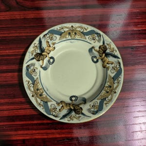 Set of 3 Tienshan Fine China Cherub Plates (6 inches)