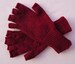 Mens/Gents half finger/fingerless Maroon coloured gloves 