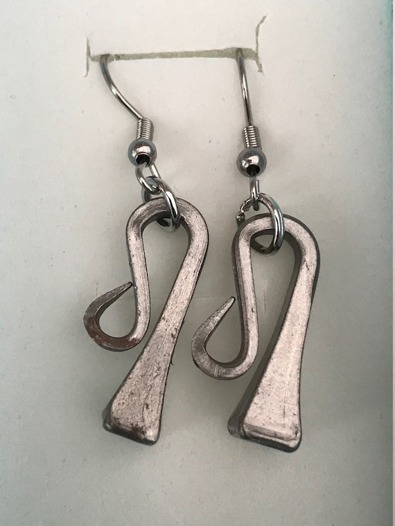 Horseshoe nail earrings deals