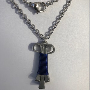 Hufeisen Nagel Anhänger, Halskette an 20 &quot;Kette mit Karabinerverschluss Schutzengel