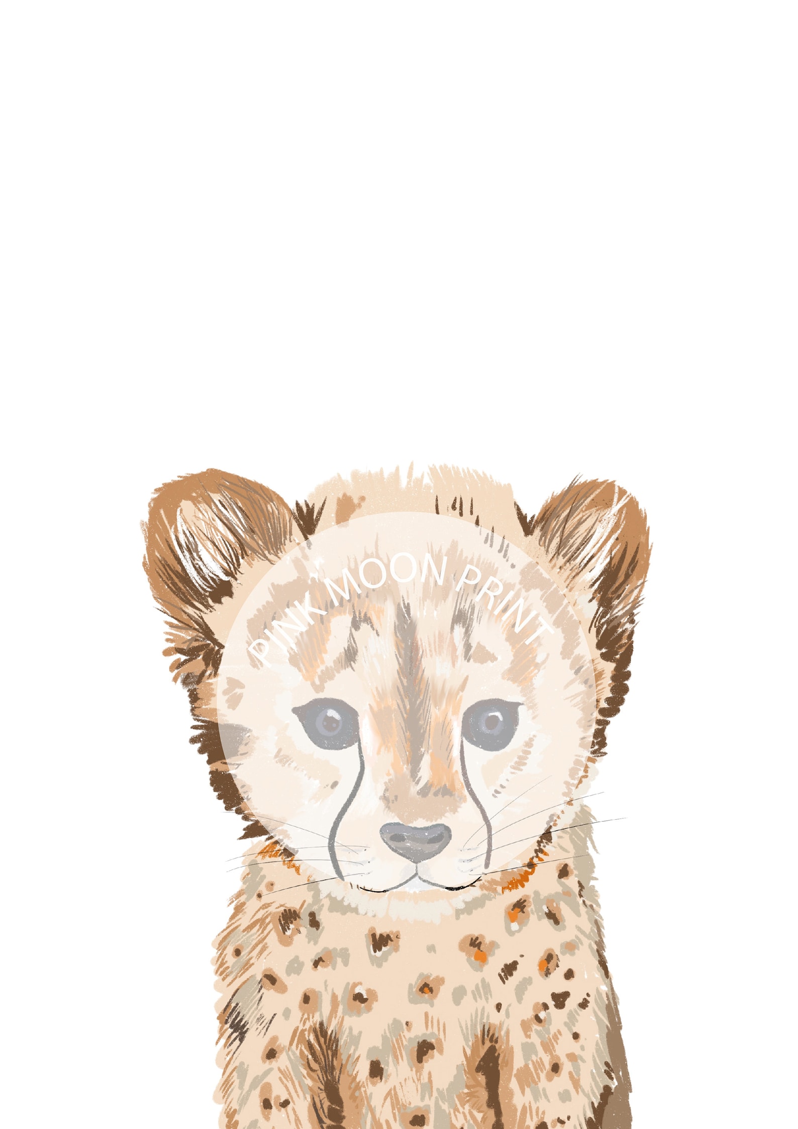 Printable Baby Leopard Print Safari Nursery Wall Art Kids - Etsy